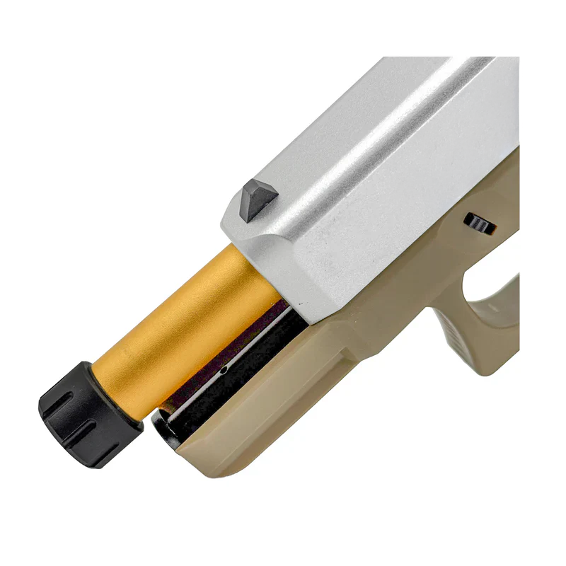 Golden Eagle G19X-Series Tactical Metal Green Gas Blowback Pistol - Gel Blaster