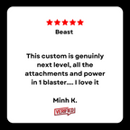 "Navy Ops Extreme" (Black) Double Bell Comp GBU Custom - Gel Blaster (Metal)