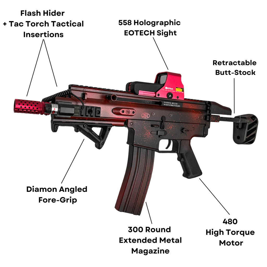 "Blood Scarred" Comp GBU Custom - Gel Blaster (Metal)