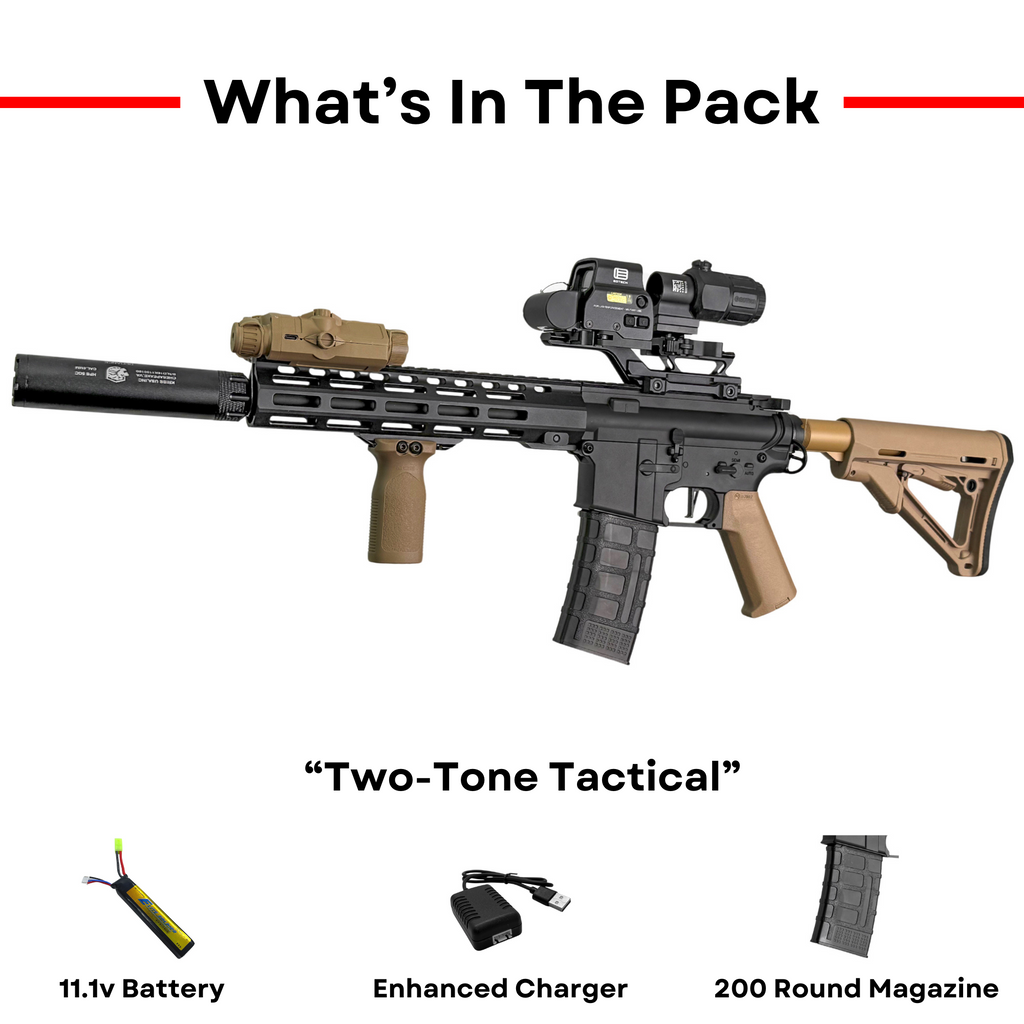 "Two-Tone Tactical" DMR Comp GBU Custom - Gel Blaster