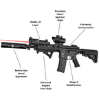 "Navy Ops Extreme" (Black) Double Bell Comp GBU Custom - Gel Blaster (Metal)