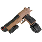 Tan Desert Eagle Drum Mag Electric Blow Back Pistol - Gel Blaster