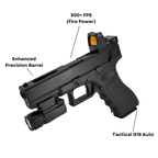 "G18 Auto Tactical" Competition Custom Pistol - Gel Blaster (Metal)