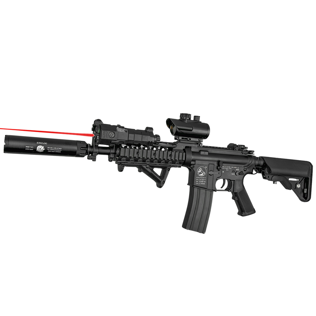 "Navy Ops Extreme" (Black) Double Bell Comp GBU Custom - Gel Blaster (Metal)