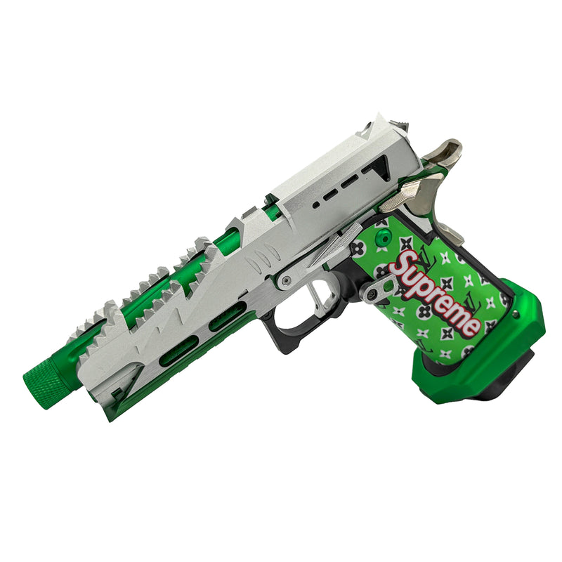 "Shark Supreme"  Metal Gas Blowback Competition Pistol - Gel Blaster