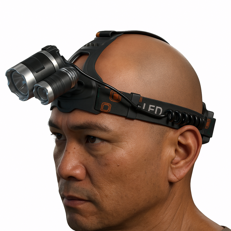 Tactical Adjustable Flood Head Torch