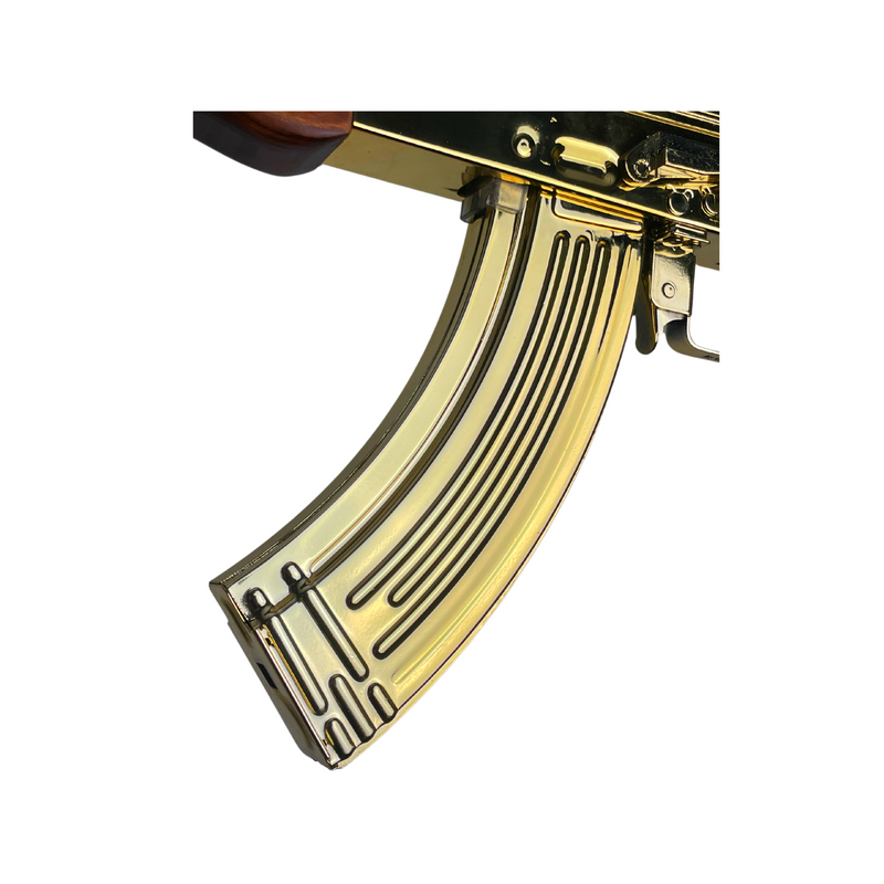 Double Bell Gold AK47 Metal/ Wood - Gel Blaster
