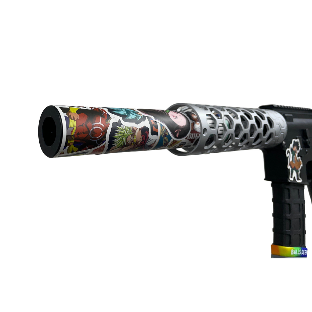 "Anime Sticker Bomb" GBU Custom - Gel Blaster (Metal)