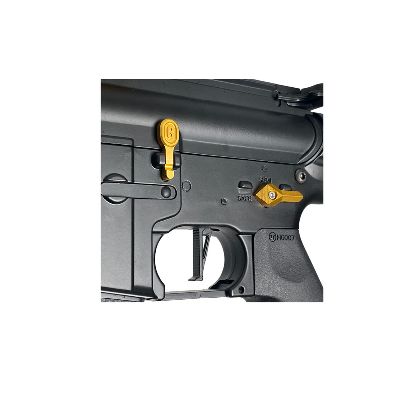 "Speedy Gold" Comp GBU Custom - Gel Blaster (Metal)