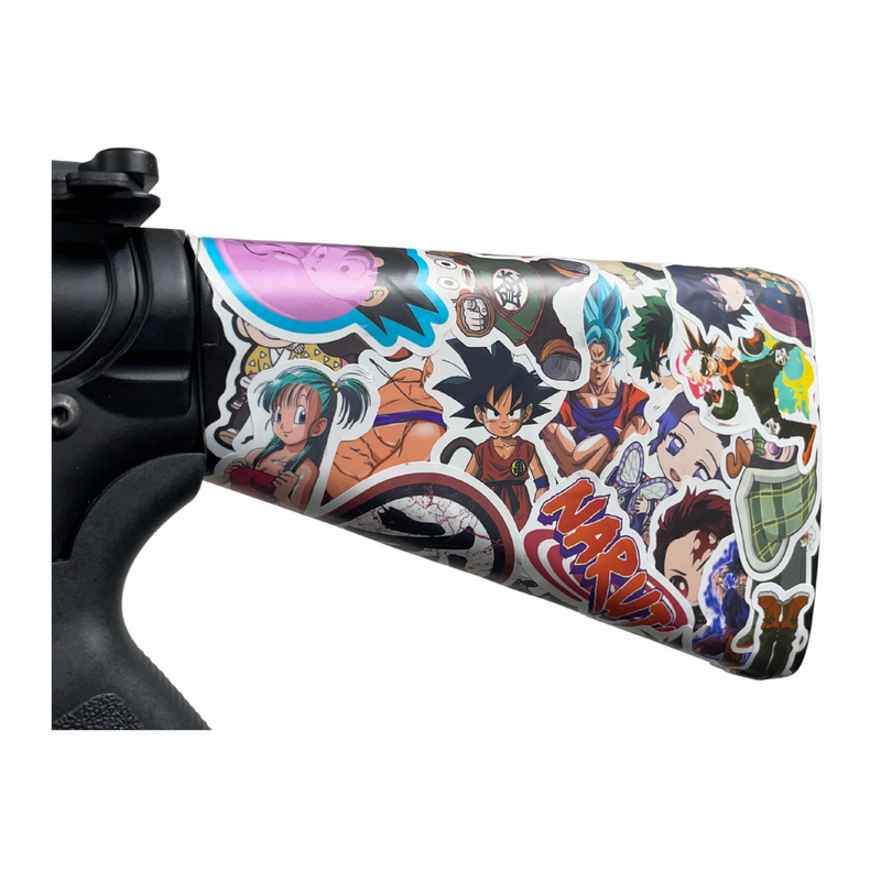 "Anime Sticker Bomb" GBU Custom - Gel Blaster (Metal)