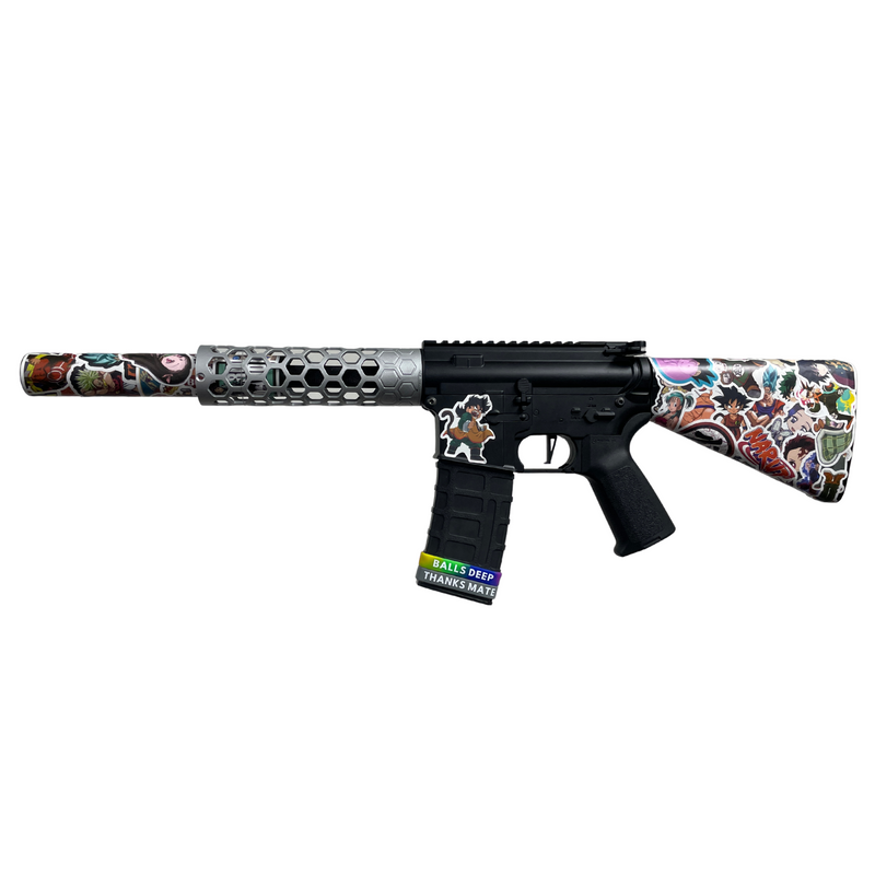"Anime Sticker Bomb" GBU Custom - Gel Blaster (Metal)