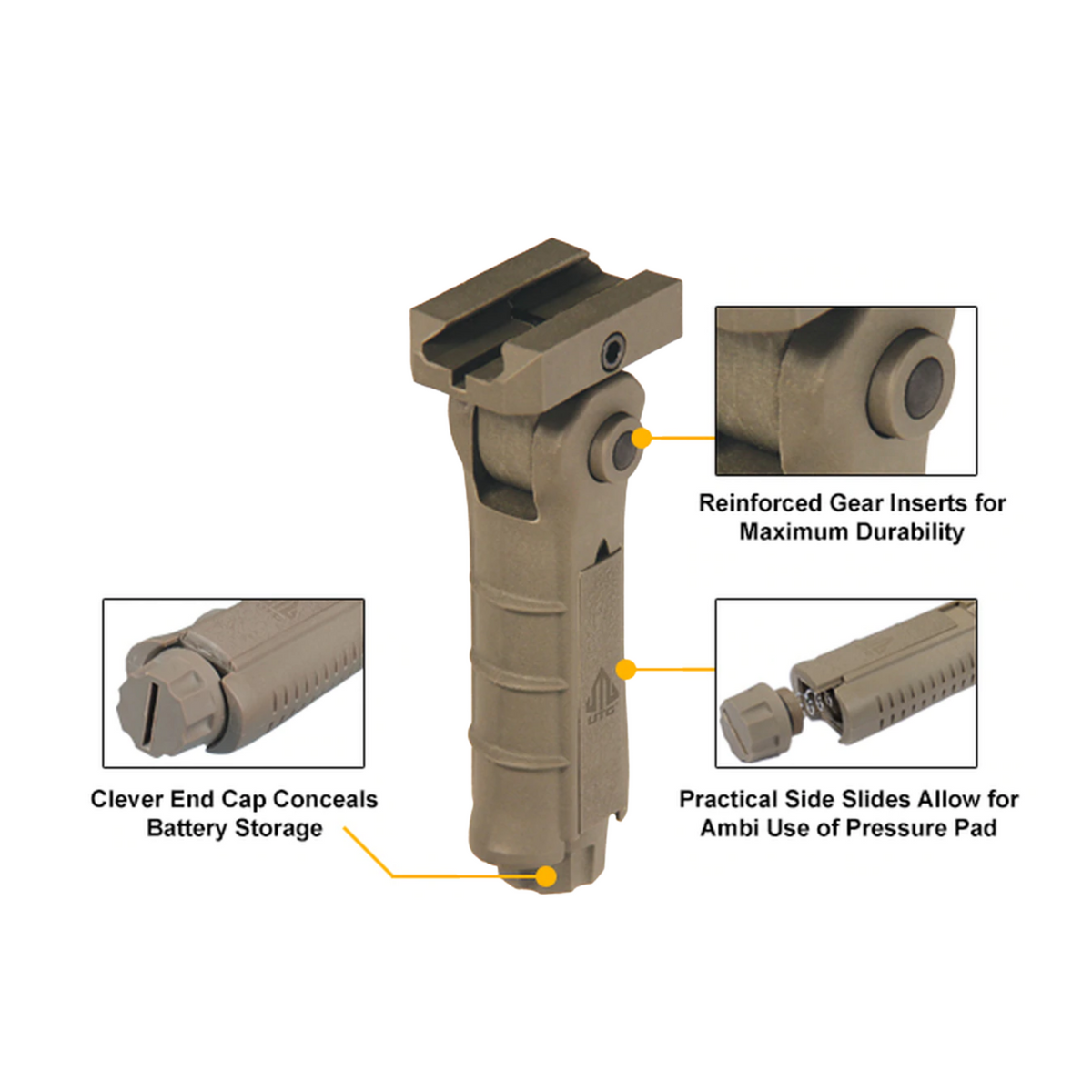 UTG Ambidextrous Ergonomic Foregrip