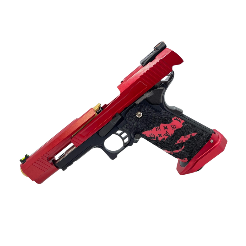 "Red Faction" GBU Custom Green Gas Pistol - Gel Blaster
